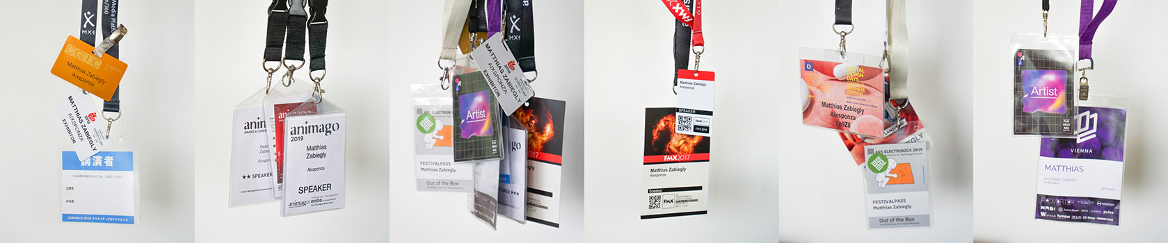 Speaker Badges collected over the years